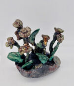 CERAMIC STYLIZED VOLCANIC FLOWERS NUMBER 178 - Image 3