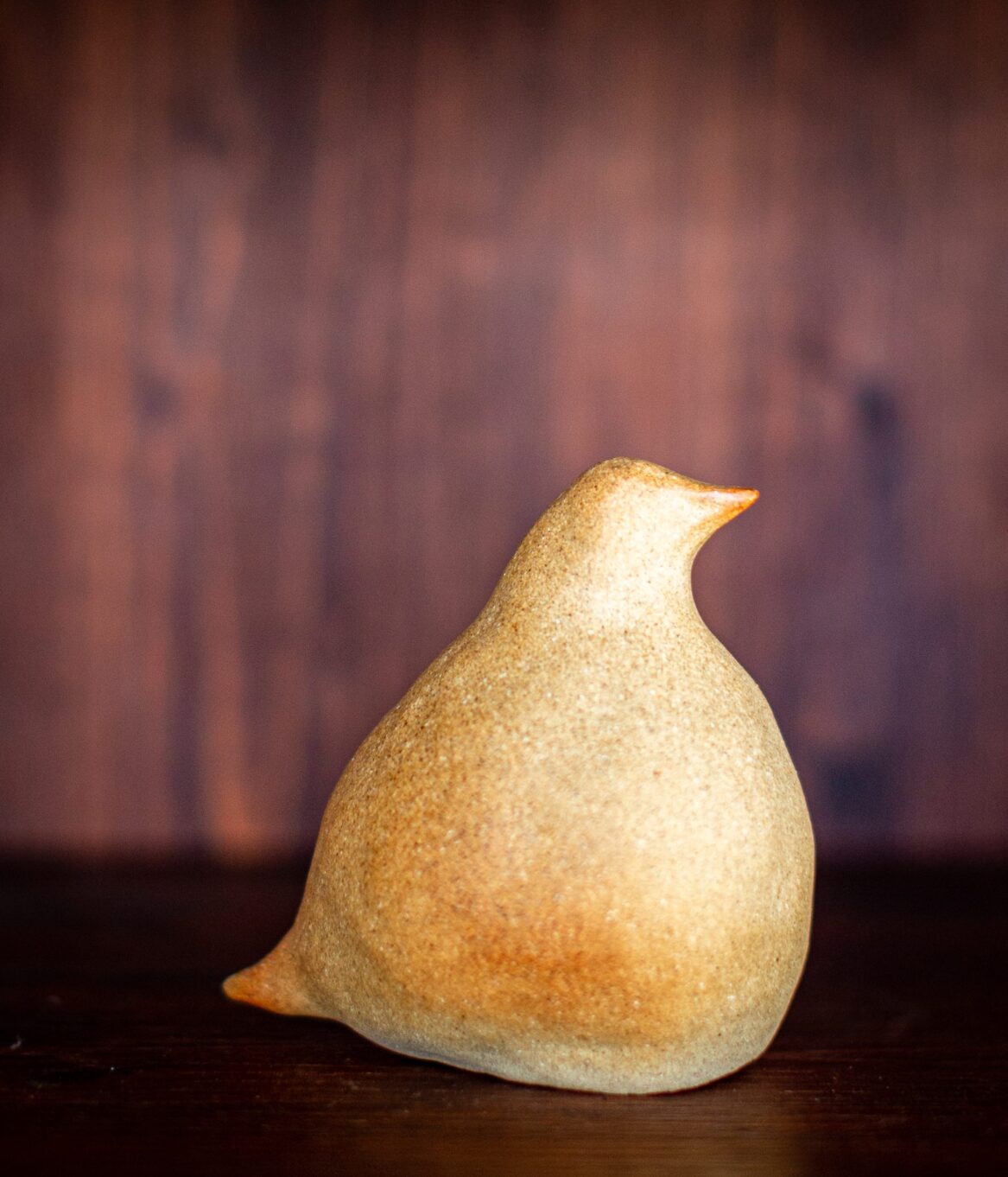 CERAMIC STYLIZED ABSTRACT BIRD OF HAPPINESS HAND MODELLED AND ALTERNATIVELY FIRED no 259- HUBSTER - Image 3
