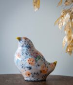 CERAMIC STYLIZED ABSTRACT BIRD OF HAPPINESS HAND MODELLED AND RAKU FIRED 253- AMELIA - Image 2