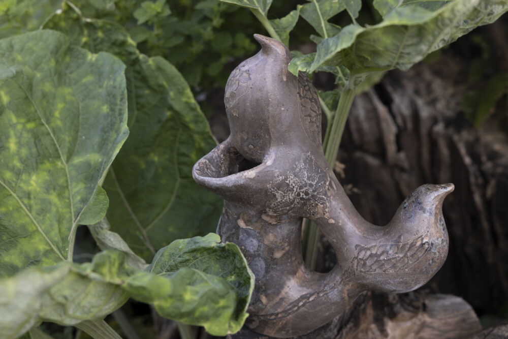 originalna skulptura vrč sa dvije ptice KERAMIČKA PTICA SREĆE KAK TAUBEKA DVA