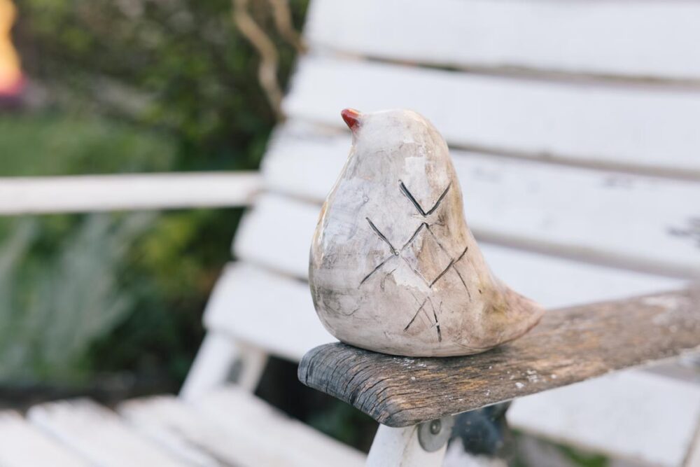 CERAMIC BIRD OF HAPPINESS No369 LUNA