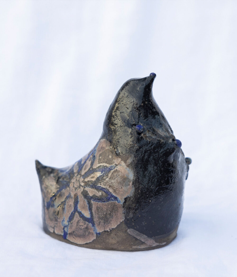 CERAMIC BIRD OF HAPPINESS No327 PEARL